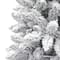 6ft. Pre-Lit Flocked Carson Pine Artificial Christmas Tree, Clear Lights